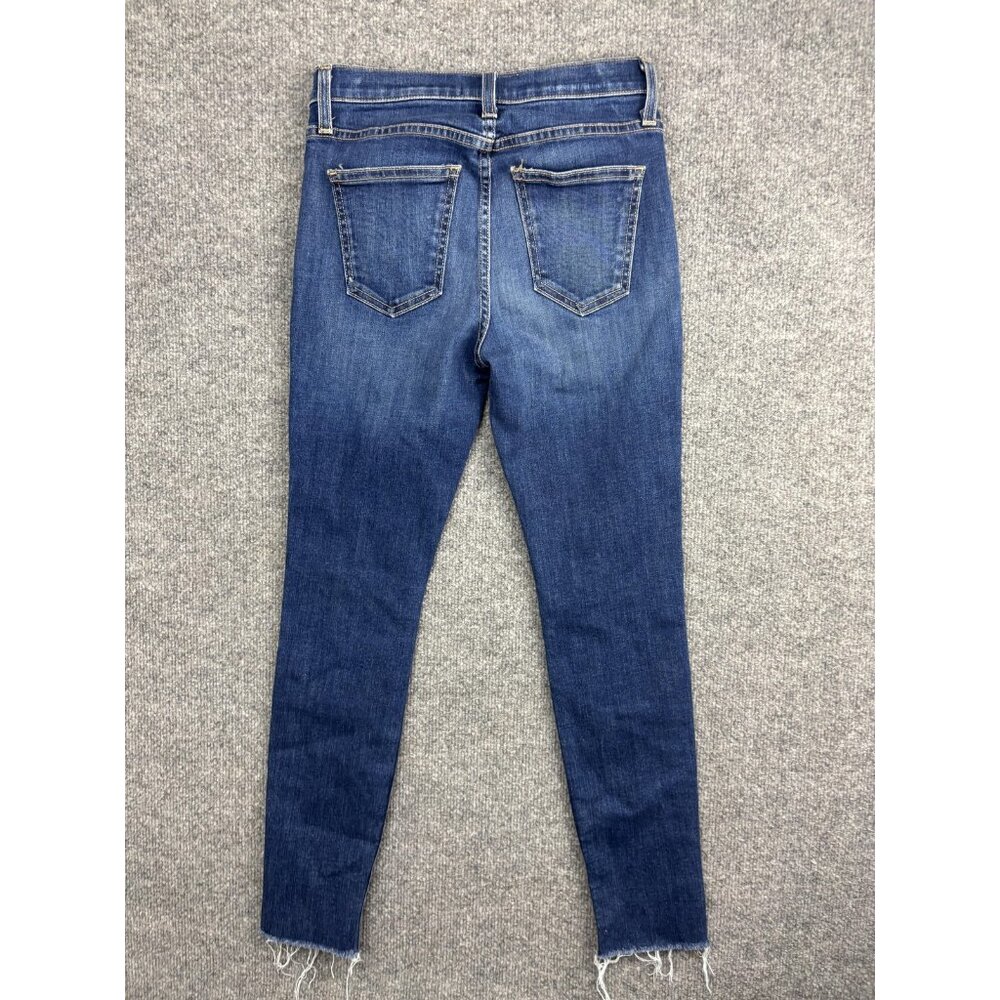 Current Elliott Jeans Womens 25 Distressed Stiletto Raw Hem Skinny Denim Pants - Picture 7 of 8